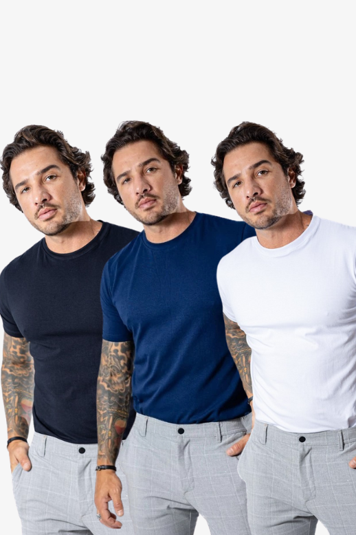 Kit de 3 Camisetas Masculinas Tecnológicas