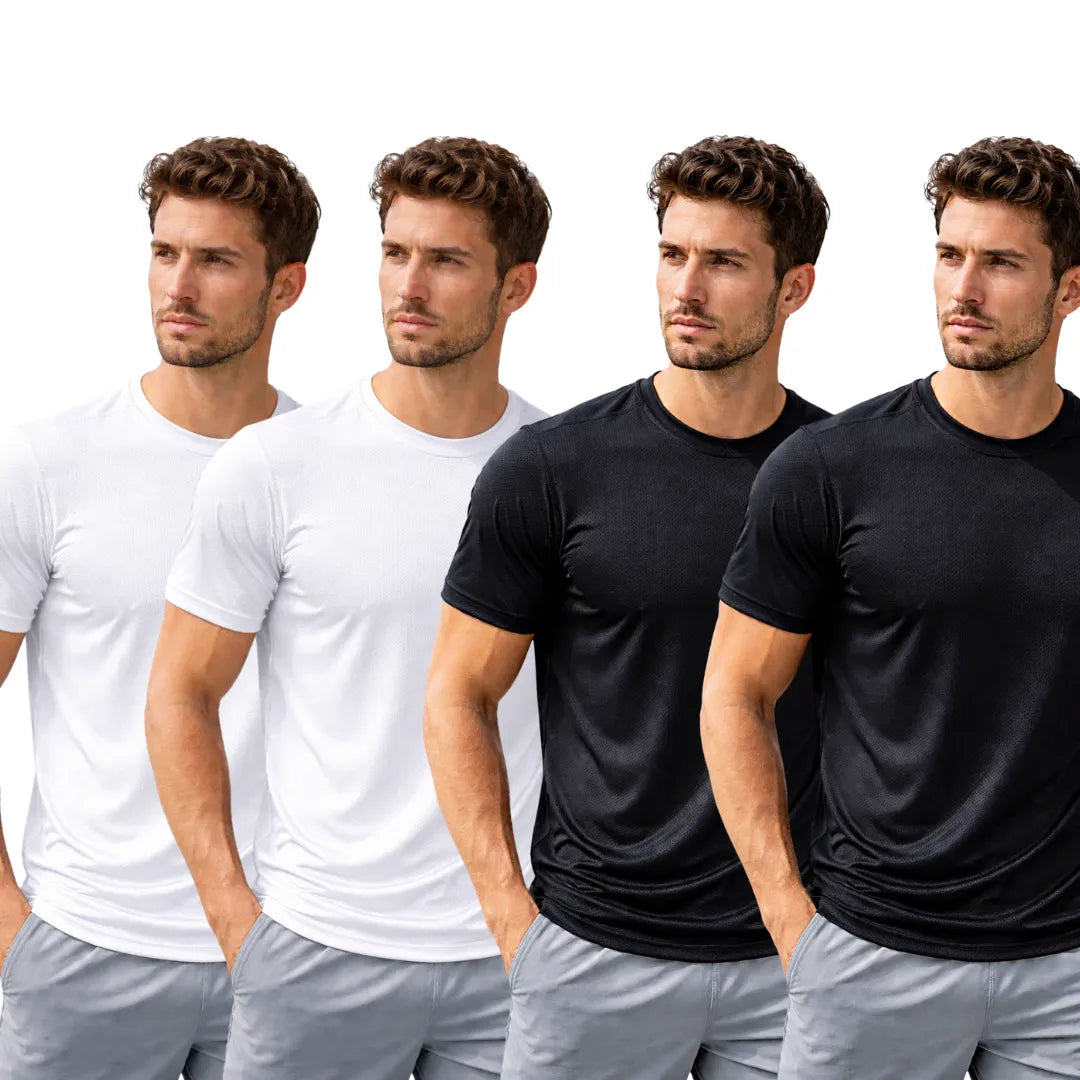 Kit 4 Camisetas Masculinas Dry Fit Tecido Colmeia Academia