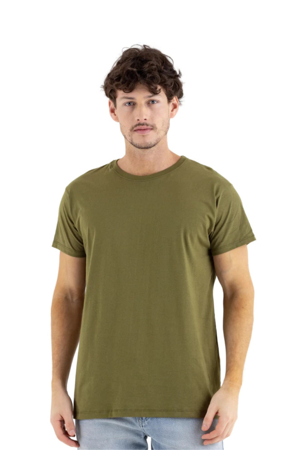 Camiseta Masculina de Algodão - Ultra Confort Verde