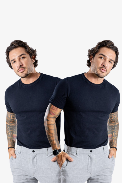 Kit com 2  Camisetas Masculinas Tecnológicas