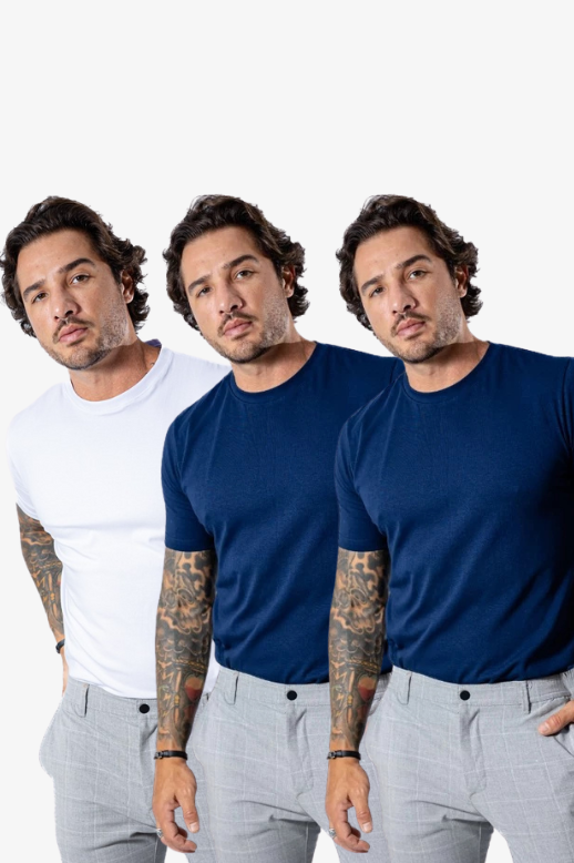 Kit de 3 Camisetas Masculinas Tecnológicas