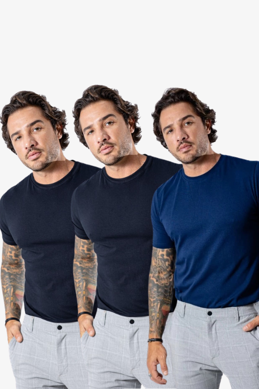 Kit de 3 Camisetas Masculinas Tecnológicas