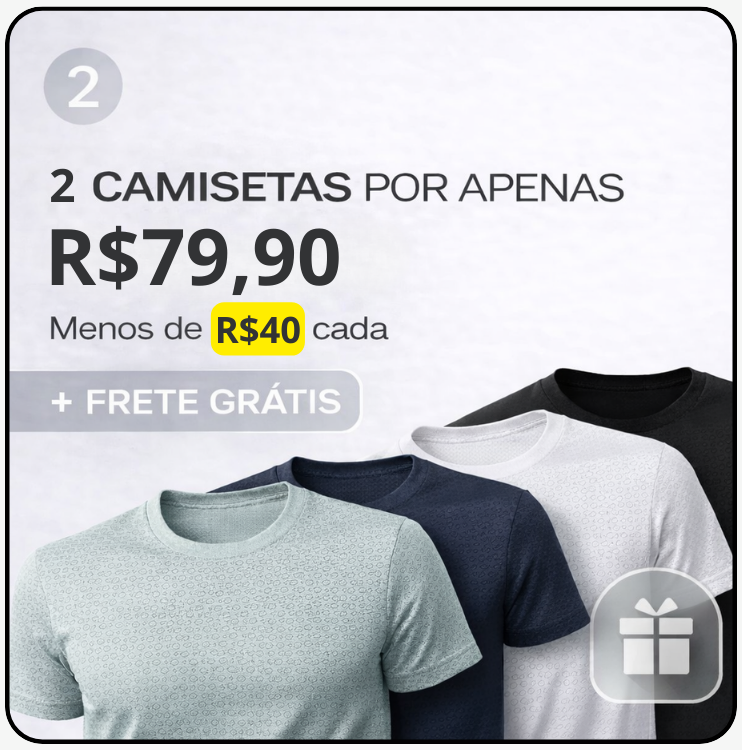 2 Camisetas Tecnológicas Colmeia Dry Tech + Frete Grátis