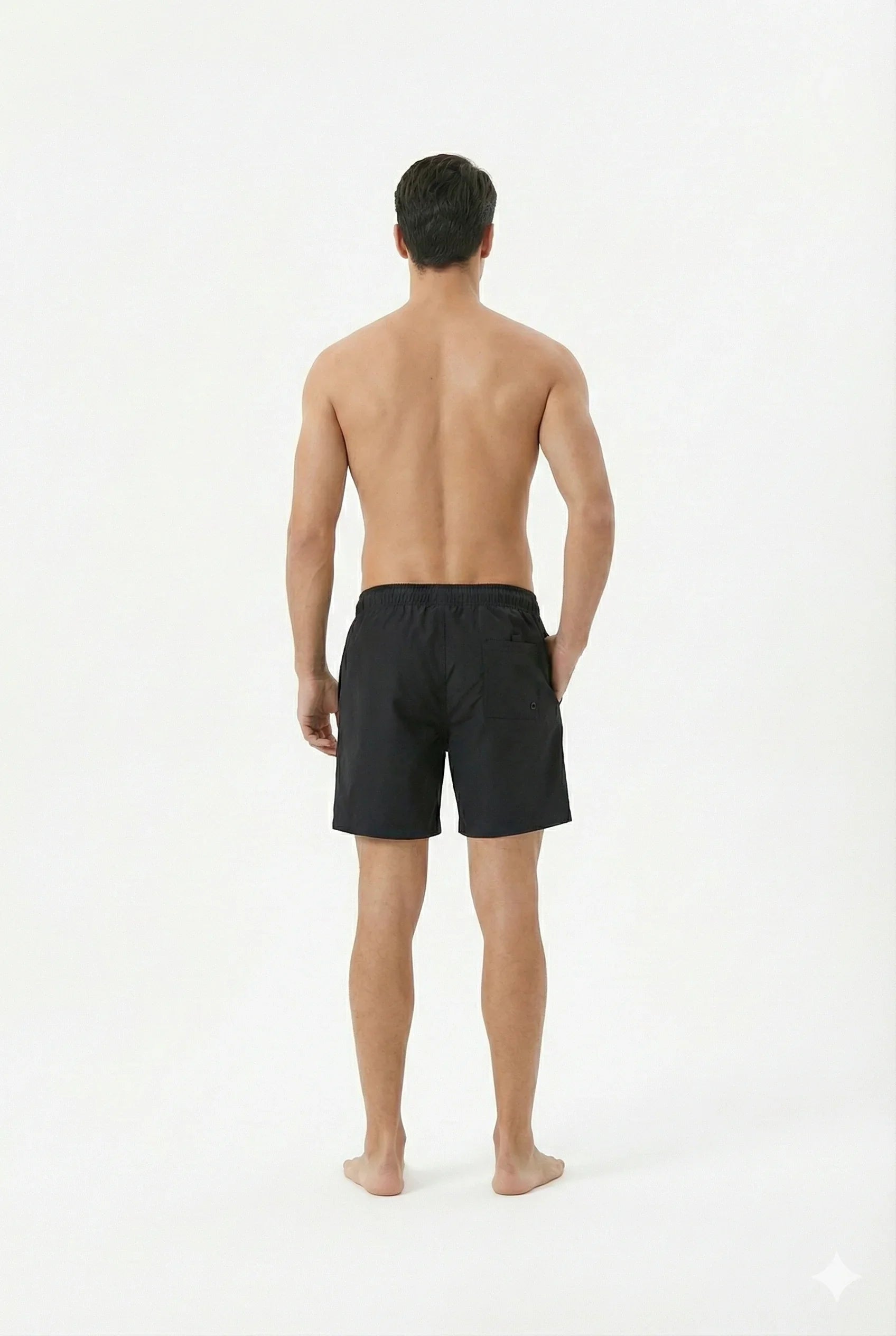 Bermuda Masculino de Elastano - Preto