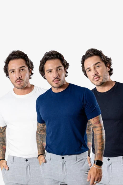 Kit de 3 Camisetas Masculinas Tecnológicas